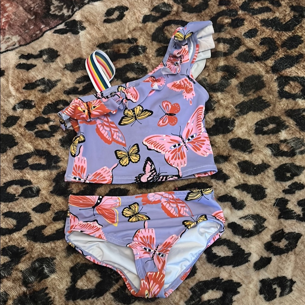 Hanna Andersson Purple and Pink Bikini Swimwear